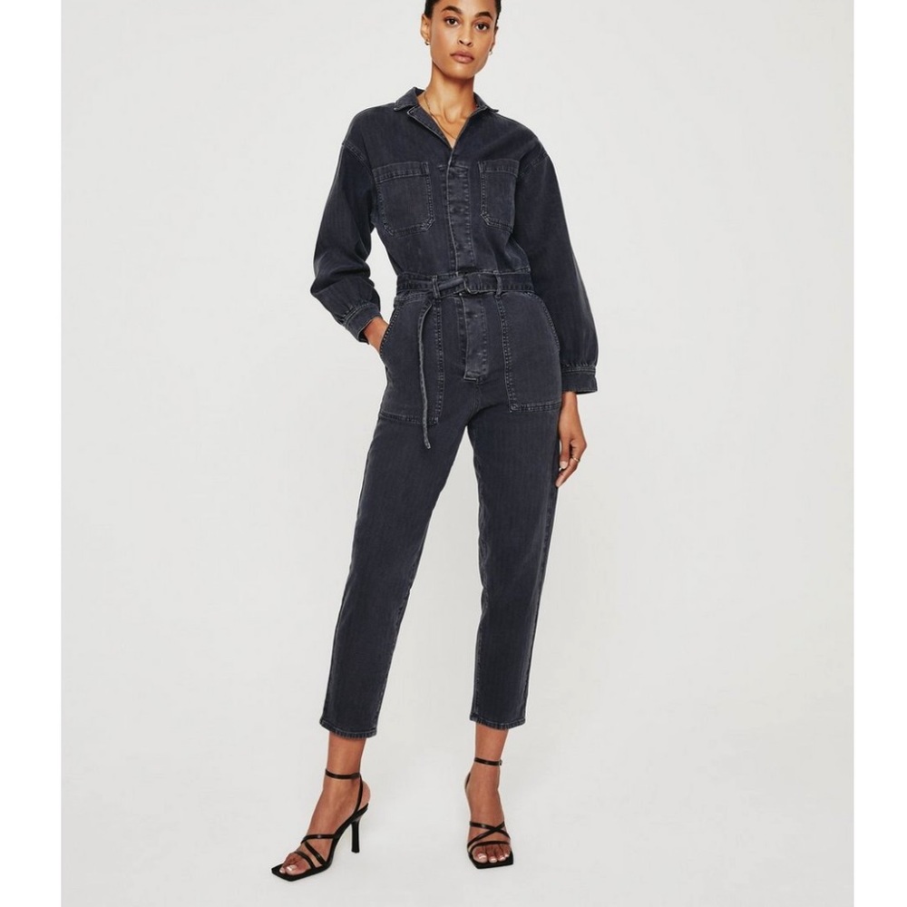 Adriano Goldschmied Ryleigh Black Jumpsuit Size Medium